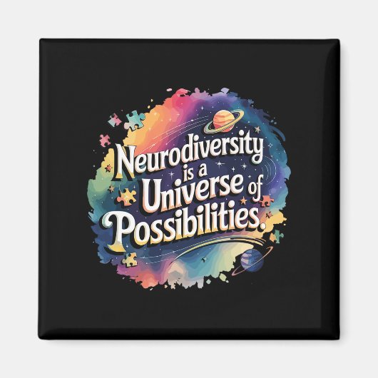 Neurodiversiteit Universum van mogelijkheden in de Magneet (Voorkant)