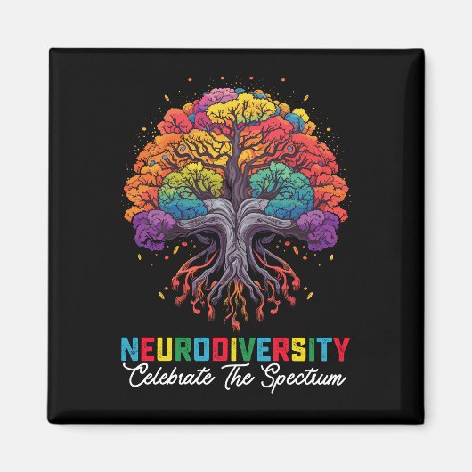 Neurodiversiteit Vier Het Autisme Spectrum Magneet (Voorkant)