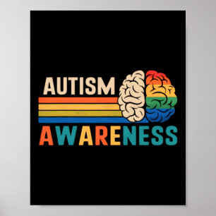Neurodiversiteit Vier Het Spectrum Brein Autisme Poster