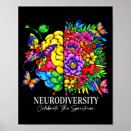Neurodiversiteit vier het spectrum  poster (Voorkant)