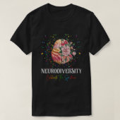 Neurodiversiteit vieren het spectrum ADHD brein A T-shirt (Design voorkant)