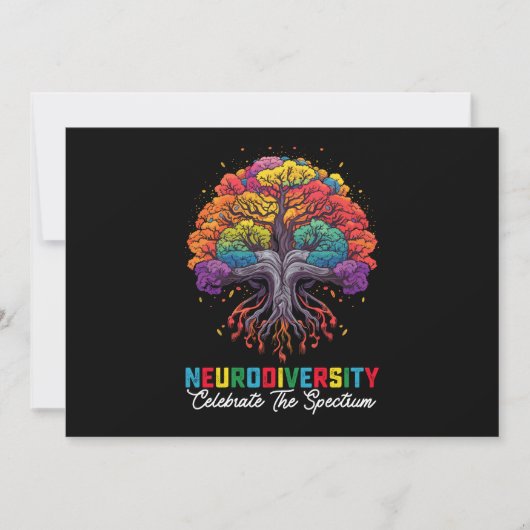 Neurodiversiteit vieren het spectrum autisme kaart (Voorkant)