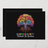Neurodiversiteit vieren het spectrum autisme kaart (Voorkant / Achterkant)
