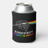 Neurodiversiteit, vieren het spectrum. De hersenen Blikjeskoeler (Blikje Achterkant)