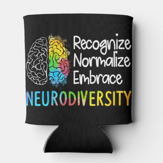 Neurodiversiteit, vieren het spectrum. De hersenen Blikjeskoeler (Achterkant)