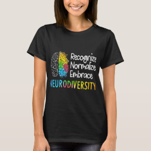 Neurodiversiteit, vieren het spectrum. De hersenen T-shirt