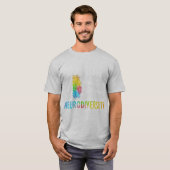 Neurodiversiteit, vieren het spectrum. De hersenen T-shirt (Voorkant volledig)