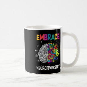 Neurodiversiteit vieren het spectrum - hersenautis koffiemok