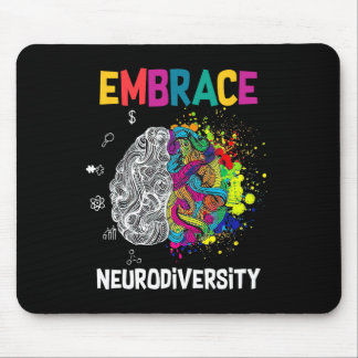 Neurodiversiteit vieren het spectrum - hersenautis muismat