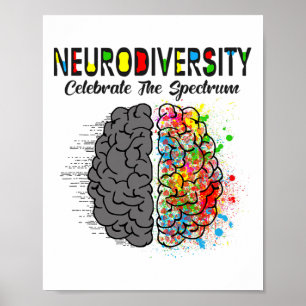 Neurodiversiteit vieren het spectrum - hersenautis poster
