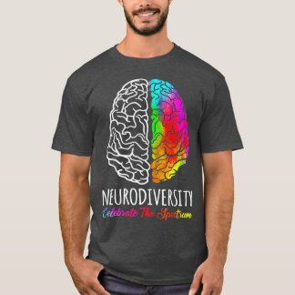 Neurodiversiteit vieren het spectrum - hersenautis t-shirt