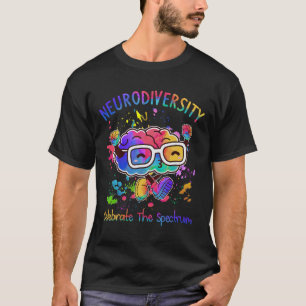 Neurodiversiteit vieren het spectrum - hersenautis t-shirt