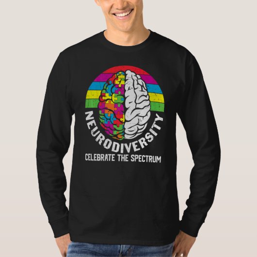 Neurodiversiteit vieren het spectrum t-shirt (Voorkant)