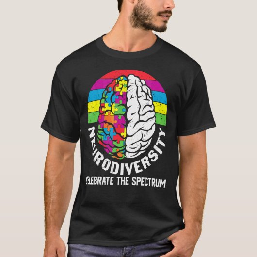 Neurodiversiteit vieren het spectrum t-shirt (Voorkant)