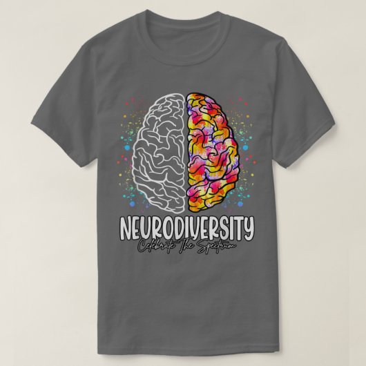 Neurodiversiteit vieren het spectrum t-shirt (Design voorkant)