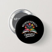 Neurodiversiteit vieren het spectrum van autisme ronde button 5,7 cm (Voorkant /achterkant)