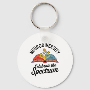 Neurodiversiteit viert het Spectrum Boek Autisme Sleutelhanger