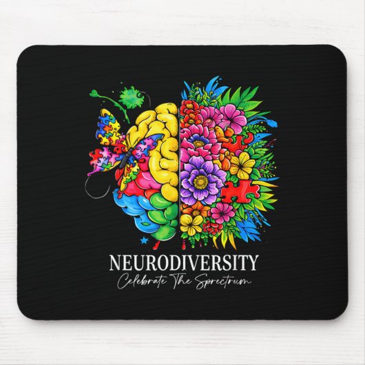 Neurodiversiteit viert het spectrum muismat (Voorkant)