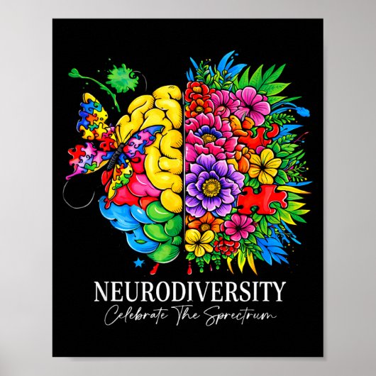 Neurodiversiteit viert het spectrum  poster (Voorkant)