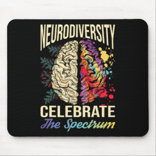 Neurodiversiteit viert het spectrum van autisme muismat