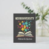 Neurodiversiteit viert het Spectrumboek Autisme Briefkaart (Staand voorkant)