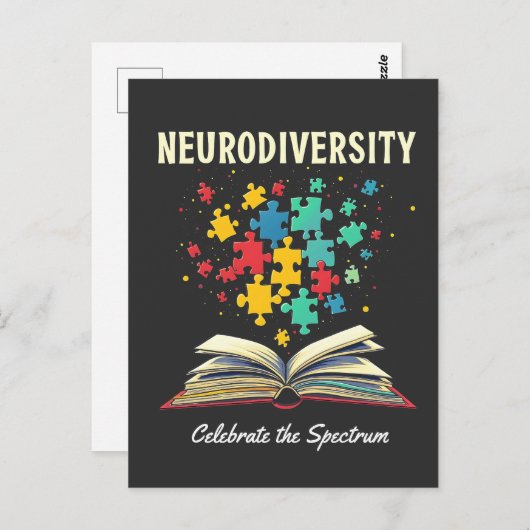 Neurodiversiteit viert het Spectrumboek Autisme Briefkaart (Voorkant / Achterkant)