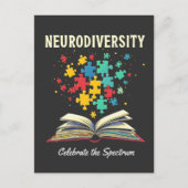Neurodiversiteit viert het Spectrumboek Autisme Briefkaart (Voorkant)