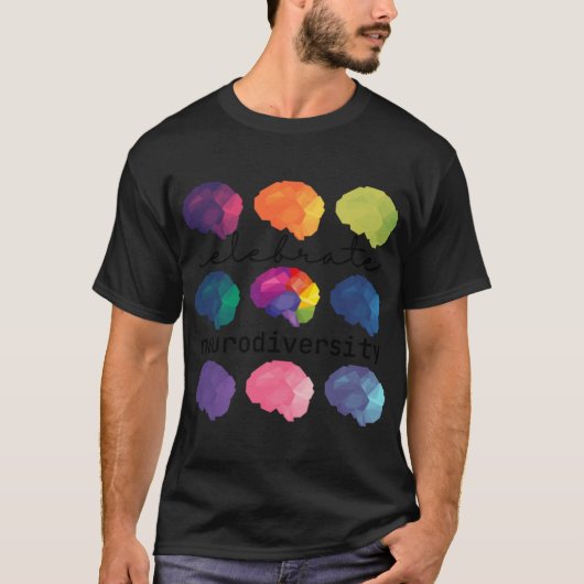 neurodiversiteit vriend vieren t-shirt (Voorkant)