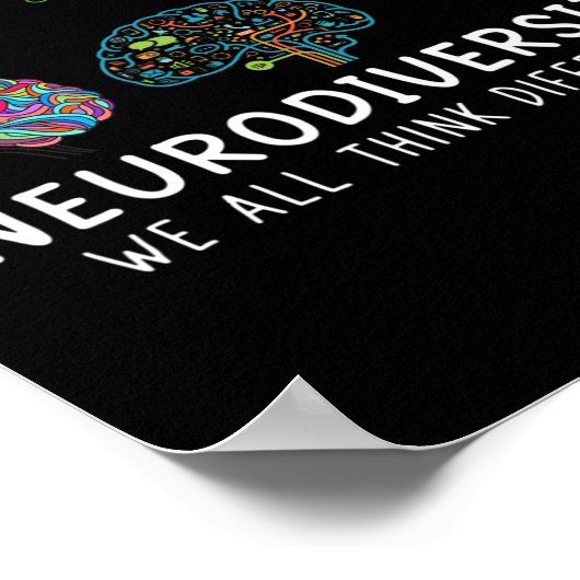 Neurodiversiteit We denken allemaal anders in Brai Poster (Hoek)