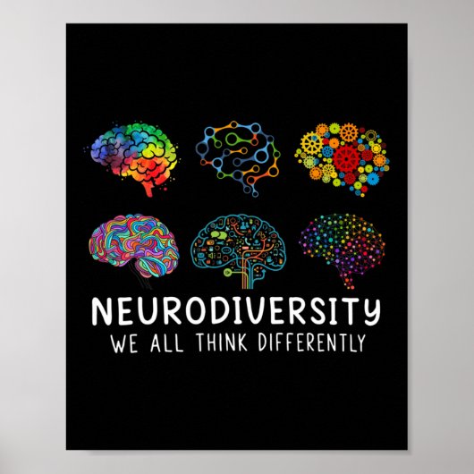 Neurodiversiteit We denken allemaal anders in Brai Poster (Voorkant)