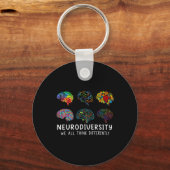 Neurodiversiteit We denken allemaal anders in Brai Sleutelhanger (Voorkant)