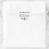 Neurodiversiteit Welkom bij de Evolutie Hart Sticker (Tas)