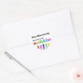 Neurodiversiteit Welkom bij de Evolutie Hart Sticker (Envelop)