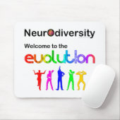 Neurodiversiteit Welkom bij de Evolutie Muismat (Met muis)