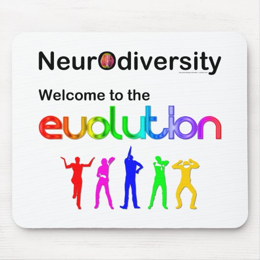 Neurodiversiteit Welkom bij de Evolutie Muismat (Voorkant)