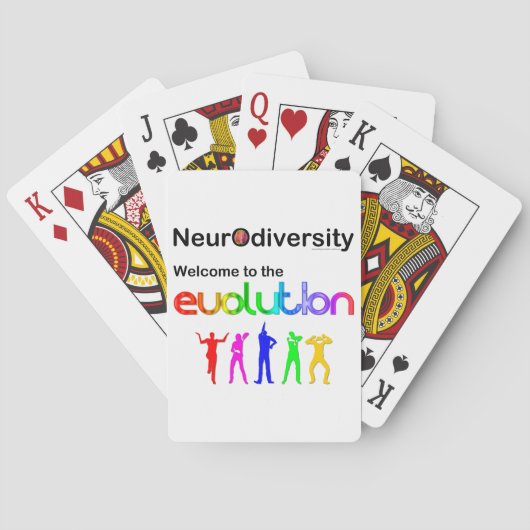 Neurodiversiteit Welkom bij de Evolutie Pokerkaarten (Achterkant)