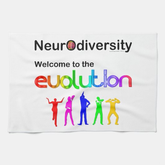 Neurodiversiteit Welkom bij de Evolutie Theedoek (Horizontaal)