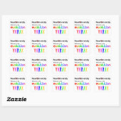 Neurodiversiteit Welkom bij de Evolutie Vierkante Sticker (Vel)