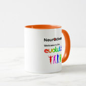 Neurodiversiteit Welkom bij de Evolution Coffee-Mo Mok (Voorkant rechts)
