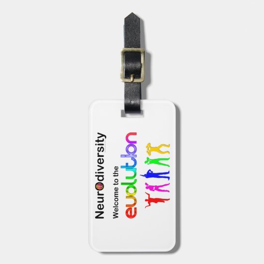 Neurodiversiteit Welkom in de evolutie Bagagelabel (Voorkant verticaal)
