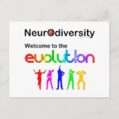 Neurodiversiteit Welkom in de evolutie Briefkaart (Voorkant)