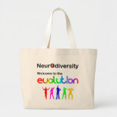 Neurodiversiteit Welkom in de evolutie Grote Tote Bag (Voorkant)
