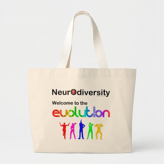 Neurodiversiteit Welkom in de evolutie Grote Tote Bag (Voorkant)