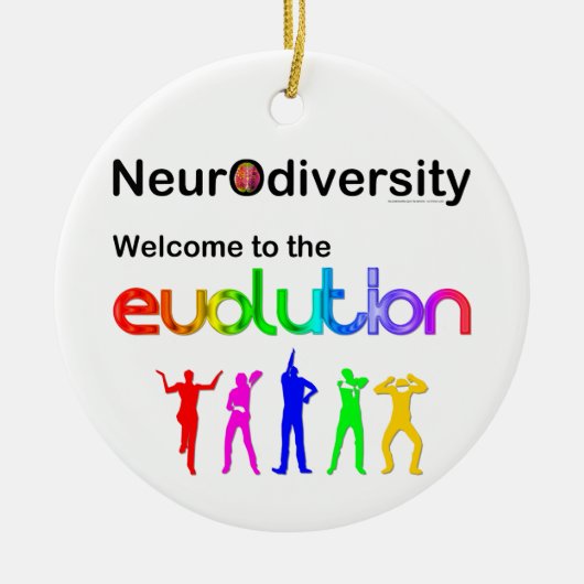 Neurodiversiteit Welkom in de evolutie Keramisch Ornament (Voorkant)