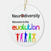 Neurodiversiteit Welkom in de evolutie Keramisch Ornament (Links)