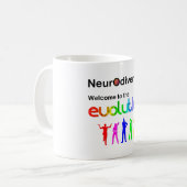 Neurodiversiteit Welkom in de evolutie Koffiemok (Voorkant links)