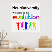 Neurodiversiteit Welkom in de evolutie Poster (Keuken)