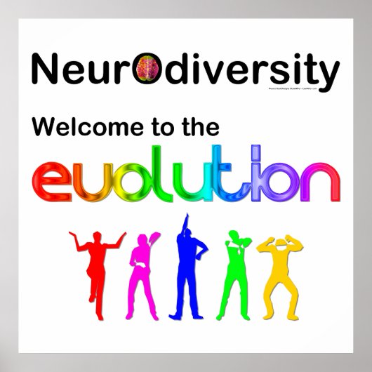 Neurodiversiteit Welkom in de evolutie Poster (Voorkant)