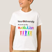Neurodiversiteit Welkom in de evolutie T-shirt (Voorkant)