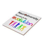 Neurodiversiteit Welkom in de evolutie Tegeltje (Zijkant)